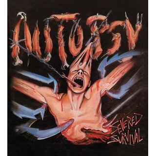AUTOPSY - Severed Survival (35th Anniversary Edition Red/black Marbled Vinyl) - Red Cover