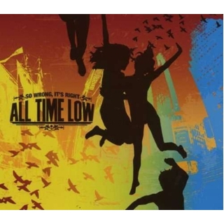 ALL TIME LOW - So Wrong It&#39;s Right (Clear W Red, Blue Splatter)