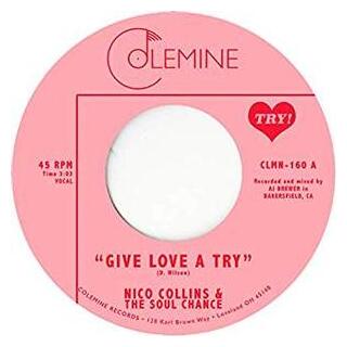 NICO &amp; THE SOUL COLLINS - Give Love A Try / The Sole Chance (Trans Red Vinyl)