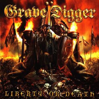 GRAVE DIGGER - Liberty Or Death (Red/black Splatter)