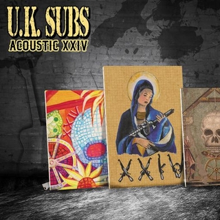 UK SUBS - Xxiv - Double 10&#39; Green/clear Vinyl Edition