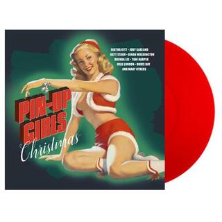 VARIOUS ARTISTS - Pin-up Girls Christmas (Limited Transparent Red Coloured Vinyl)