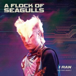 FLOCK OF SEAGULLS - I Ran - So Far Away - Purple/black Splatter