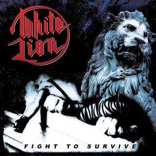 WHITE LION - Fight To Survive - White/black/red Splatter