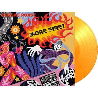 REGGAE ROAST - More Fire! [2lp] (Limited Flaming Colored 180 Gram Audiophile Vinyl, Brand New 2023 Album, 2 Printed Inndersleeves, Gatefold, Numbered 