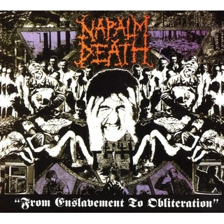 NAPALM DEATH - From Enslavement To Obliteration: 35th Anniversary Edition (Purple With White Splatter Coloured Vinyl) - Rsd Bf 2023
