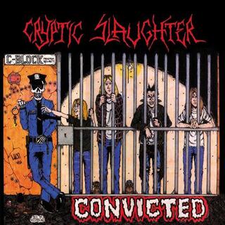 CRYPTIC SLAUGHTER - Convicted (Black Ice With Red, White, And Cyan Blue Splatter)