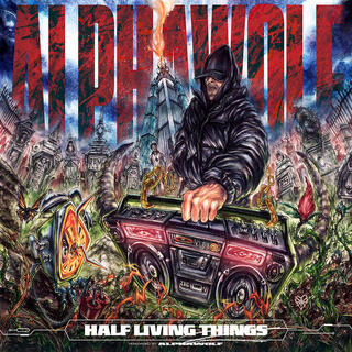 ALPHA WOLF - Half Living Things [lp] (Red Black &amp; White Corona Vinyl)