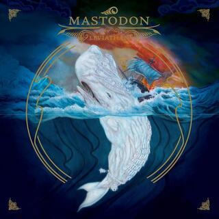 MASTODON - Leviathan (White, Green Merge With Splatter)
