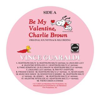 VINCE GUARALDI - Be My Valentine, Charlie Brown (Limited Heartburn Red Coloured Vinyl)