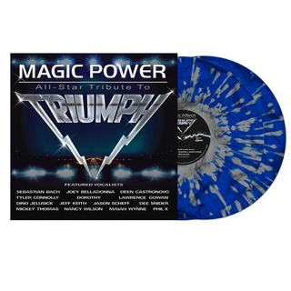 VARIOUS ARTISTS - Magic Power: All Star Tribute To Triumph (Dark Blue And White Splatter)