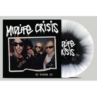 MIDLIFE CRISIS - 45 Turns 33 - Black/white Splatter
