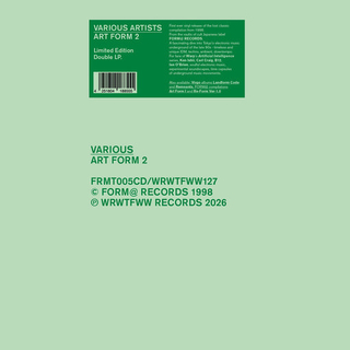 VARIOUS ARTISTS - Art Form 2 (Vinyl)